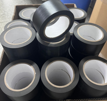 Купить Black PVC Duct tape for waterproofing and leak repair - pipe wrapping - черная ПВХ лента для водонепроницаемости и ремонта утечек online manufacture