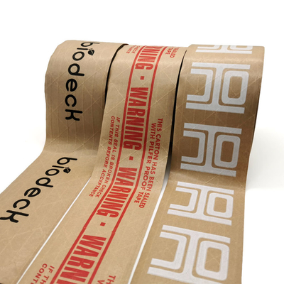 Купить Custom printed LOGO reinforced Water-activated  kraft paper tape online manufacture