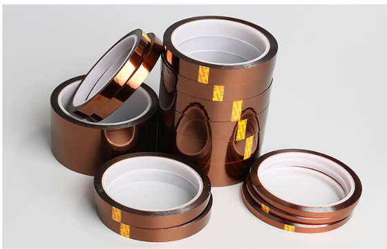 Купить Высокотемпературная полиимидная (Kapton) лента толщиной 50 мкм для печатных плат, электроники и промышленных применений Производство в сети